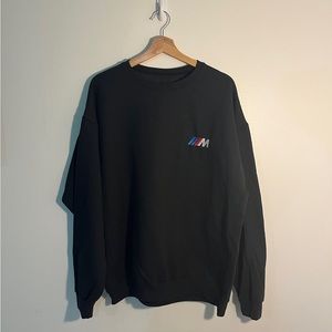 Black BMW M Series E30 Embroidery Crewneck Sweatshirt